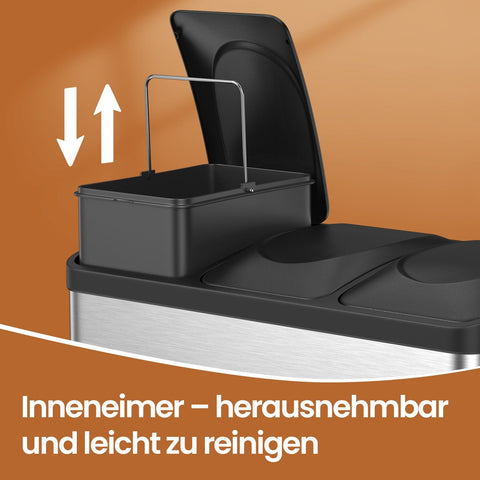 Rootz Garbage Separation System - Kitchen Waste Bin - Recycling Bin - Eco-friendly - 60cm x 48cm x 33cm