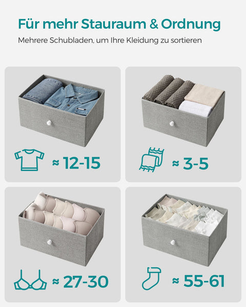 Rootz Storage Cabinet - Organizer - Chipboard Steel - Non-Woven Fabric - Lightweight - Spacious - Sturdy - 30cm x 45cm x 91.7cm