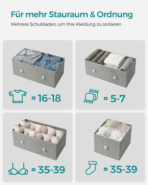 Rootz Storage Cabinet - Organizer - Chipboard Steel - Non-Woven Fabric - Lightweight - Spacious - Sturdy - 30cm x 56cm x 93cm