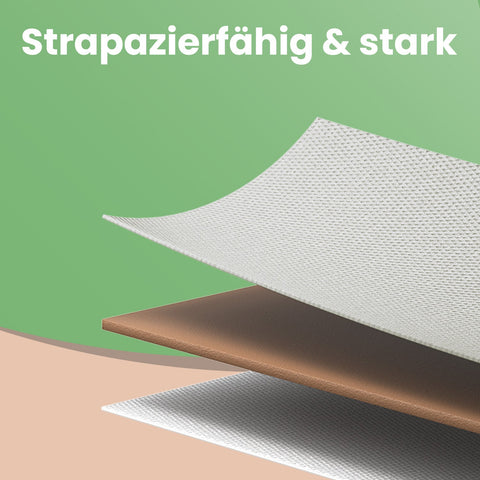 Rootz Chest of Drawers - Closet - Storage Unit - 5 Fabric Drawers with Handles - Max 68kg Load - 29cm x 98.2cm x 70cm