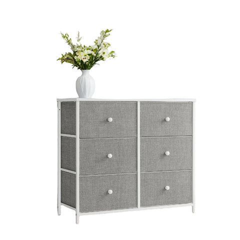 Rootz Chest of Drawers Closet - Fabric Dresser - Storage Cabinet - Lightweight - 30 x 80 x 71 cm