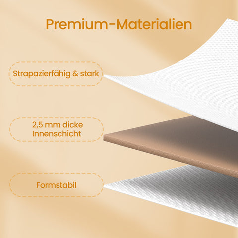 Rootz Chest of Drawers - Closet - Storage Cabinet - Sturdy Build - 28.5cm x 98cm x 85cm - 7 Drawers Handles - Cloud White Oak Beige