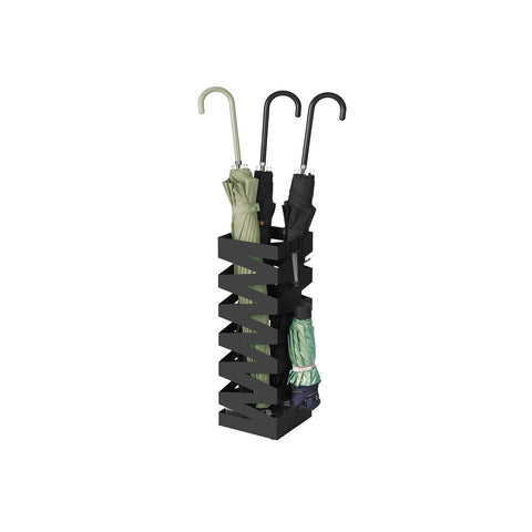 Rootz Black Umbrella Staircase - Weatherproof Stand - Steel & Plastic - Durable & Stable - 20cm x 20cm x 49cm