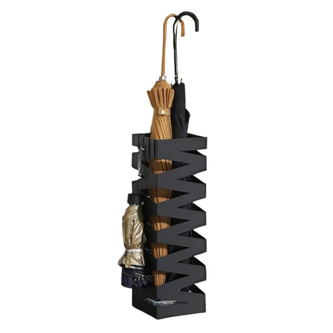 Rootz Iron Umbrella Stand - Screen Stand - Metal Holder - Stylish Decor - 15.5cm x 15.5cm x 49cm