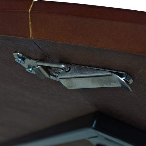 Rootz Modern Round Dining Table - Patchwork Table Plates - Metal Base - Durable & Stylish - 120 cm x 120 cm x 75 cm