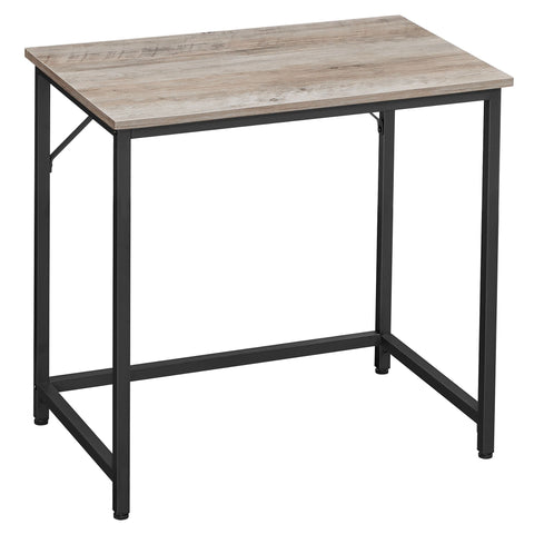 Rootz Greige Zwart Bureau - Studietafel - Werkstation - Spaanplaat en staal - Lichtgewicht - Eenvoudige montage - Ruim - 50 cm x 80 cm x 76 cm