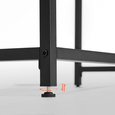 Rootz Greige Zwart Bureau - Studietafel - Werkstation - Spaanplaat en staal - Lichtgewicht - Eenvoudige montage - Ruim - 50 cm x 80 cm x 76 cm