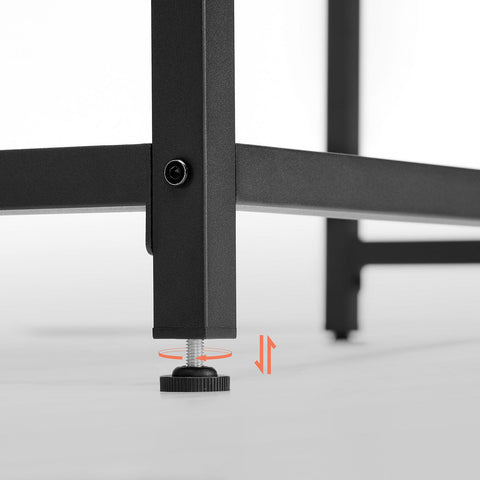 Rootz Desk Mottled-Ink-Black - Office Table - Writing Desk - Durable Steel Frame - 60 x 120 x 76 cm