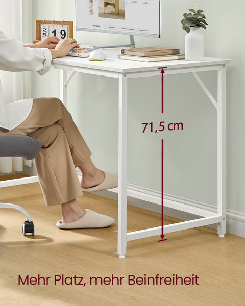 Rootz Modern Desk - Writing Table - Study Table - Chipboard and Steel - 60cm x 120cm x 76cm