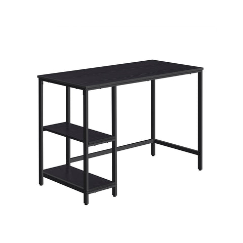 Rootz Maple White Desk - Chipboard Table - Steel Legs - Spacious Work Surface - 50cm x 100cm x 76cm - Lightweight 14.3kg - Includes Accessory Package