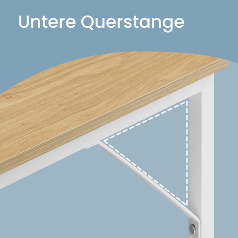 Rootz Small Computer Desk - Office Table - Workstation - Space-Saving Design - 60x120x76cm