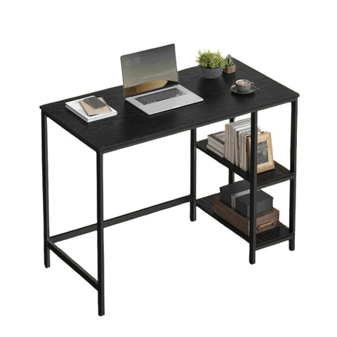 Rootz Computer Table - Office Table - Work Desk - Wooden Chipboard & Steel - Sturdy & Stylish - 50.1cm x 100.1cm x 76.1cm