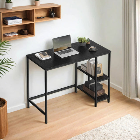 Rootz Computer Table - Office Table - Work Desk - Wooden Chipboard & Steel - Sturdy & Stylish - 50.1cm x 100.1cm x 76.1cm