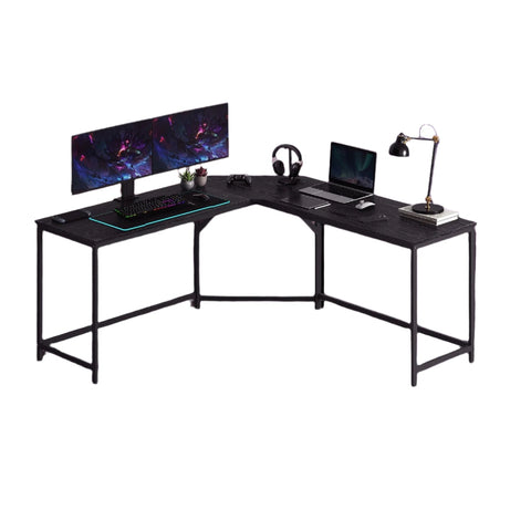 Rootz L-Shaped Desk Gaming Table - Corner Desk - Workstation - Space-Saving Design - 149.1cm x 149.1cm x 76.1cm