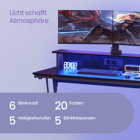 Rootz Dining Table - Modern Table - Rectangular Desk - Sturdy 100 kg Capacity - Black - 60cm x 120cm x 76cm