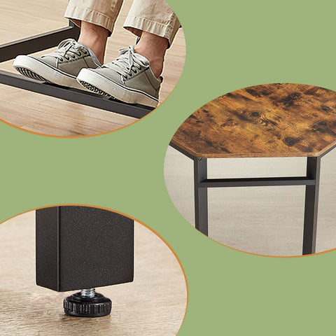 Rootz L-Shaped Computer Desk - Office Desk - Gaming Desk - Space-Saving - 138cm x 138cm x 75cm