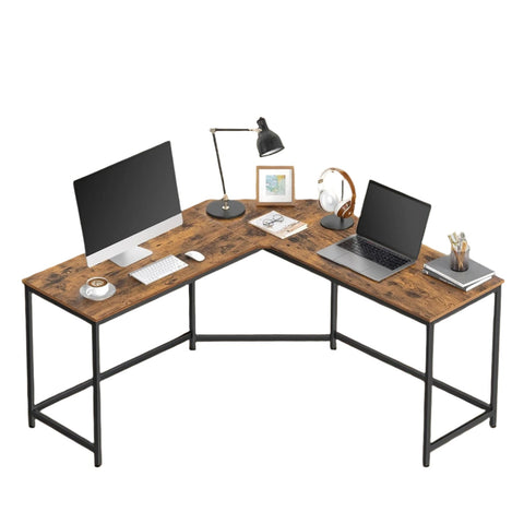 Rootz L-Shaped Desk - Gaming Table - Corner Desk - Space-Saving Design - 149cm x 149cm x 75cm