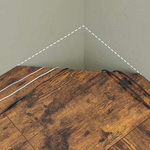 Rootz L-Shaped Desk - Gaming Table - Corner Desk - Space-Saving Design - 149cm x 149cm x 75cm