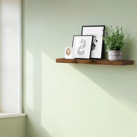 Rootz Rustic Floating Shelf - Wall Shelf - Decorative Shelf - Space-saving Design - 80cm x 20cm x 3.8cm
