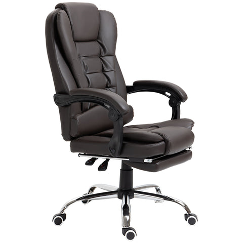 Rootz Office Chair Executive Seat - Ergonomic Chair - Comfortable Seating - Tiltable Backrest - 64.5 x 69 x 117 cm