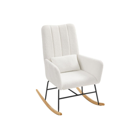 Rootz Swing Chair - Rocking Chair - Fleece Armchair - Comfort & Style - 89.5cm x 67.5cm x 106cm