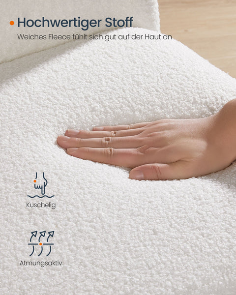 Rootz Swing Chair - Rocking Chair - Fleece Armchair - Comfort & Style - 89.5cm x 67.5cm x 106cm