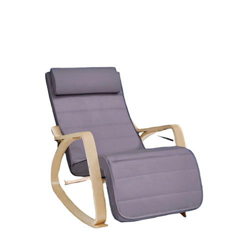 Rootz Adjustable Swing Chair - Rocking Armchair - Recliner - Ultimate Comfort - 67cm x 115cm x 91cm
