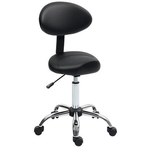 Rootz Roll Stool - Adjustable Height Chair - Spa Stool - Comfortable Foam Padding - 50cm x 50cm x 83-98cm