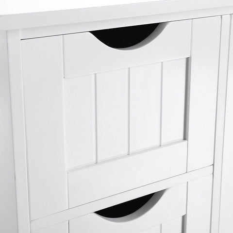 Rootz Bathroom Cabinet - Storage Cabinet - Organizer - White - MDF Boards - 55cm x 82cm x 30cm