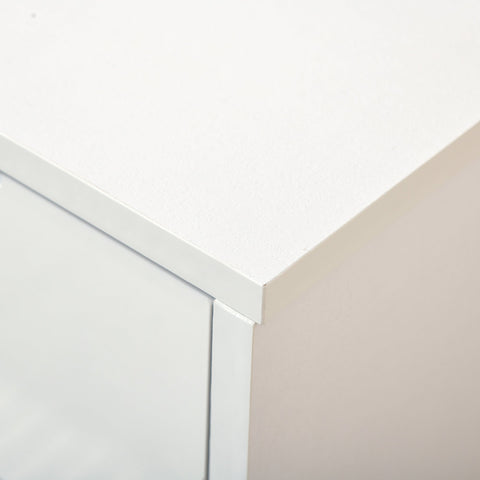 Rootz Shoe Cabinet - Space-Saving Storage - Elegant Organizer - Aluminum Handles - 62L x 24W x 135H cm