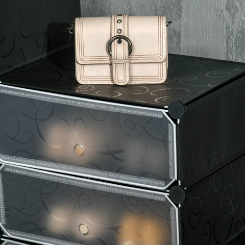 Rootz Shoe Rack - Storage Organizer - Shoe Shelf - Modular Design - Holds 24 Pairs - 94cm x 37cm x 108cm