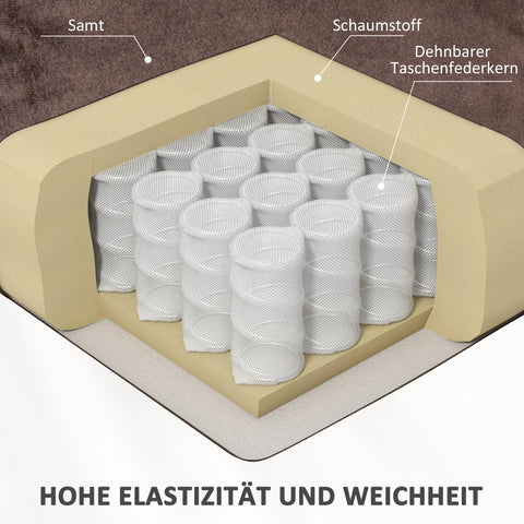 Rootz Stand-Up Recliner Chair - Massage Chair - Lumbar Heating - Velvet Comfort - 88W x 95D x 106H cm