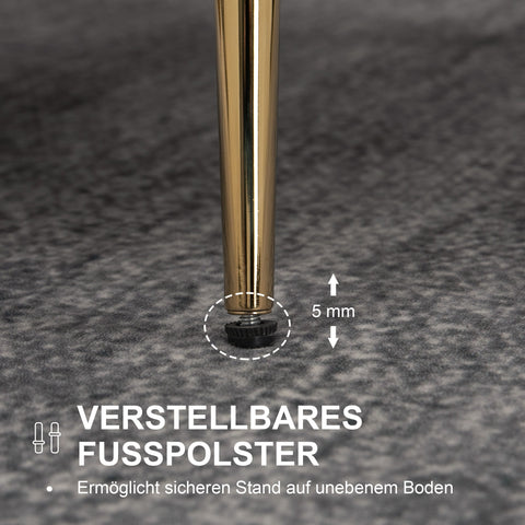 Rootz Shell Shaped Upholstered Chair - Relaxation Chair - Comfy Armchair - Gold Metal Legs - Elegant & Cozy - 79L x 77W x 77H cm - White Fabric