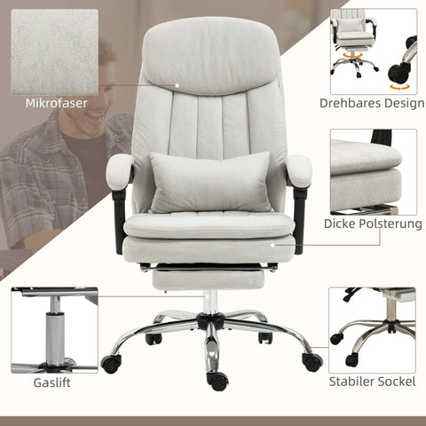 Rootz Massage Office Chair - Ergonomic Office Chair - Heated Office Chair - Intensive Study Chair - 66cm x 67cm x 110-118cm