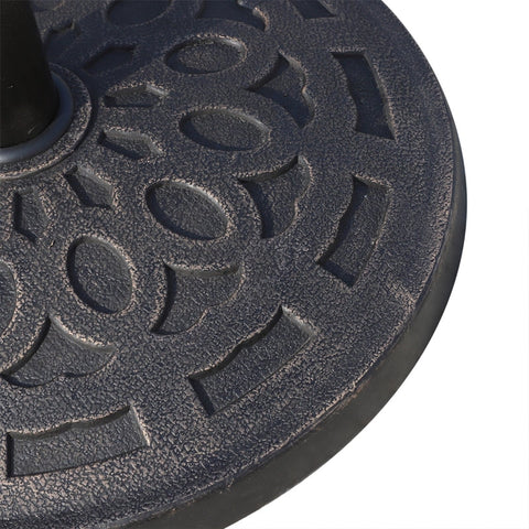 Rootz Umbrella Stand Parasol Base - Secure Parasol Holder - Stable Umbrella Stand - Stylish Outdoor Base - 48.5cm x 34cm - Resin and Steel