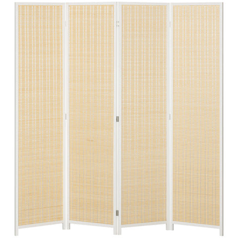 Rootz Paravent - Wooden Room Divider - Foldable Partition - Enhances Privacy - 180cm x 180cm - Brown