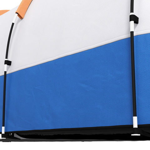 Rootz Camping Tent - Outdoor Shelter - Waterproof Tent - Lantern Hooks - Fits 3 People - 420cm x 200cm x 150cm - Orange