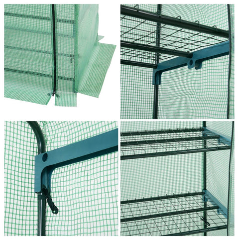 Rootz Folie Kas Tomatenhuis - Plantenhuis - Koud Frame - 4 Planken - Weerbestendig - 70cm x 50cm x 160cm