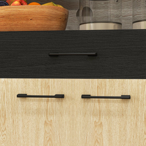 Rootz Kitchen Cabinet - Buffet Cabinet - Storage Unit - Adjustable Shelves - 80W x 40D x 178H cm