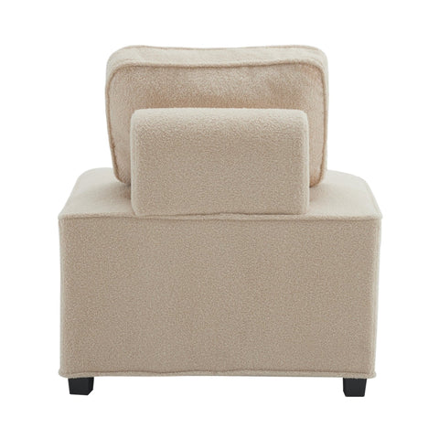 Rootz Modular Living Room Sofa - Sectional Couch - Customizable Seating - Teddy Velvet Comfort - 76cm x 73cm x 76cm