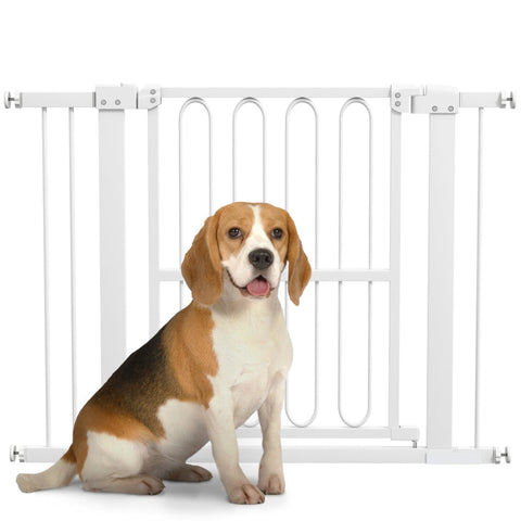 Rootz Stair Gate - Safety Barrier - Pet Gate - Easy Installation - 76-104W x 76H cm