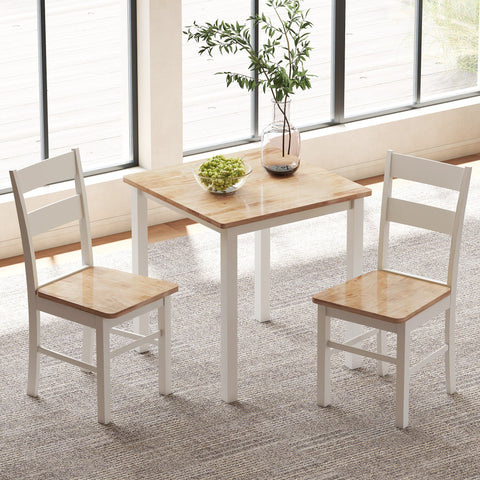 Rootz Dining Table - Wooden Table - Kitchen Table - Space-Saving Design - 69cm x 69cm x 72.5cm
