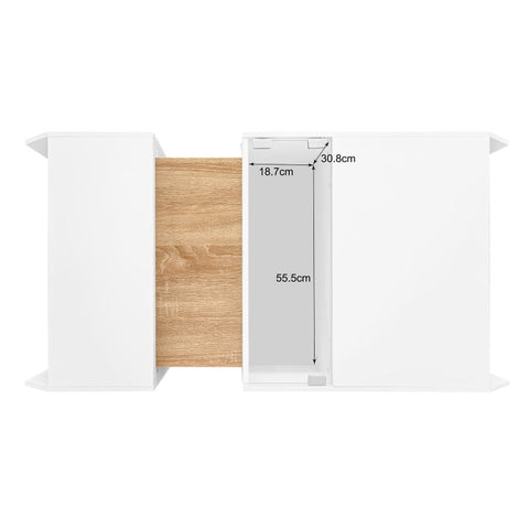 Rootz LED Coffee Table - Illuminated Table - Modern Living Room Centerpiece - App-Controlled Lighting - 115cm x 58.2cm x 40cm