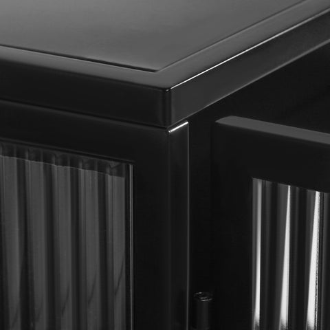 Rootz Modern Wall Cabinet - Storage Cupboard - Display Shelf - Stylish Tempered Glass - 70cm x 23cm x 60cm