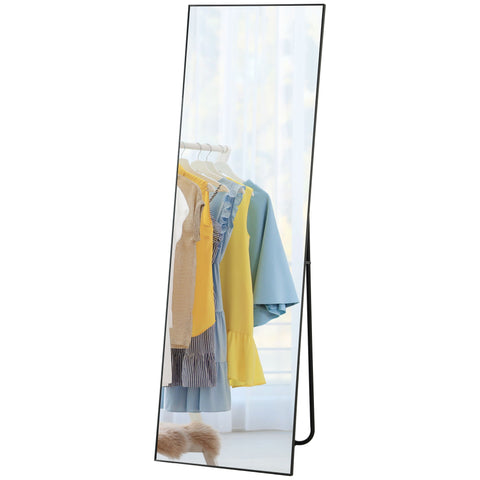 Rootz Large Full Body Mirror - Rectangular Wall Mirror - Bedroom Mirror - Clear Reflections - 50x160cm x 4cm (Without Stand)