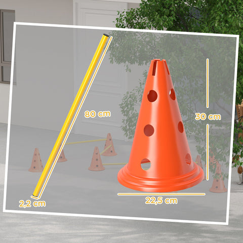 Rootz Agility Set Dogs - Dog Training Equipment - Canine Fitness Gear - Enhances Concentration - 80cm x 22.5cm x 30cm