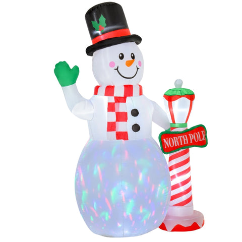 Rootz 8ft Inflatable Christmas Decorations - Holiday Inflatables - Festive Outdoor Decor - Easy Setup - 164cm x 103cm x 240cm