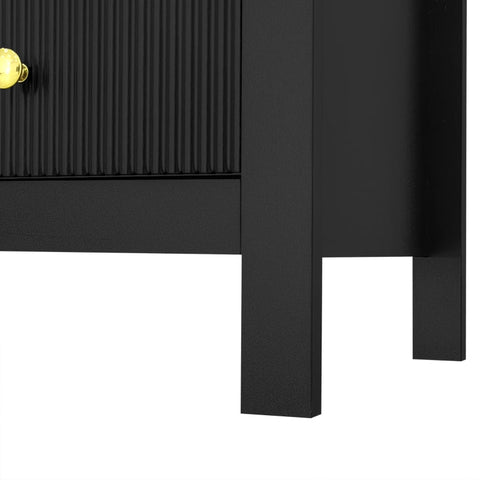 Rootz Elegant Sideboard - Storage Cabinet - Drawer Unit - Luxurious Shine - 79cm x 39.5cm x 80.5cm