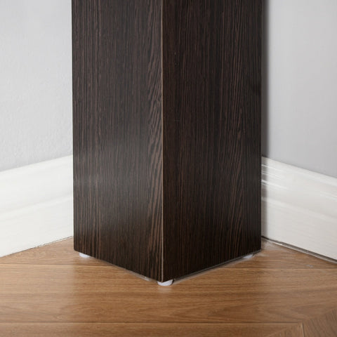 Rootz Corner Desk with 2 Shelves - Home Office Desk - Space-Saving Desk - Generous Storage - Cable Management - 136cm x 130cm x 72cm - Chipboard Construction