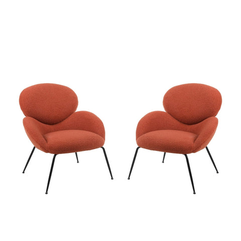 Rootz Teddy Velvet Metal Leg Dressing Chair - Modern Accent Seat - High-Density Foam - 74.1L x 77.9W x 81H cm - Easy Assembly